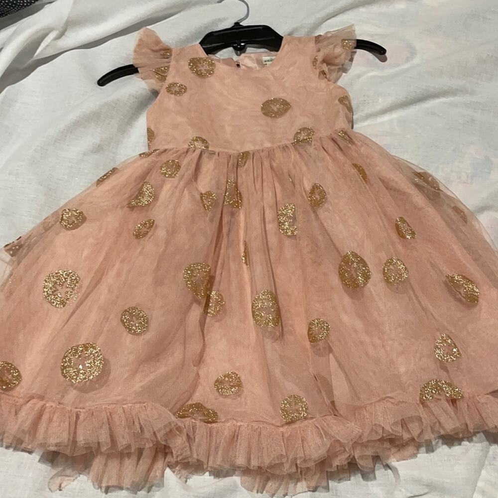 Max studios 4 blush gold sand dollar dress worn 1